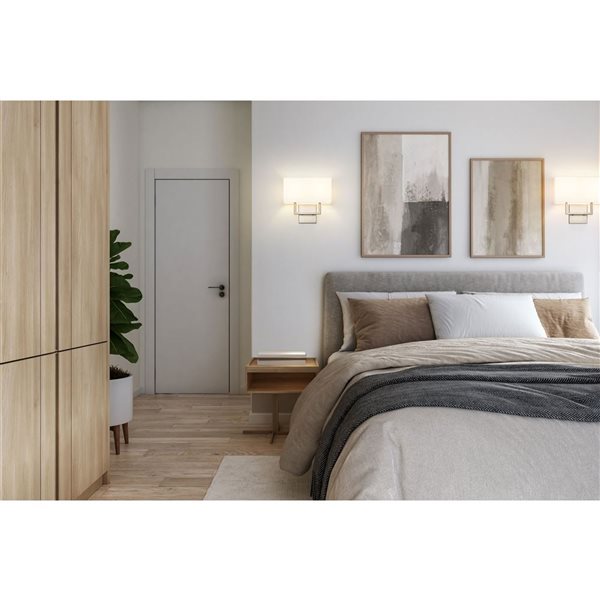 Z-Lite Saxon 2-Light Wall Sconce - Brushed Nickel