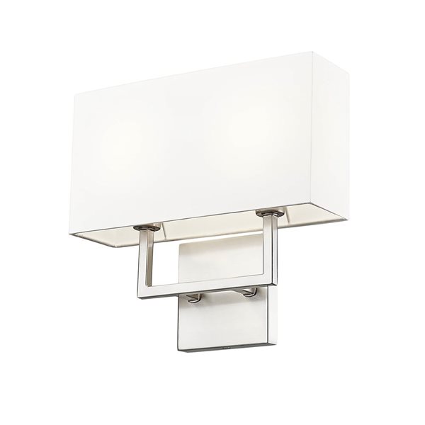 Z-Lite Saxon 2-Light Wall Sconce - Brushed Nickel