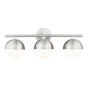 Z-Lite Realm Sphere 3-Light Vanity Light - Brushed Nickel