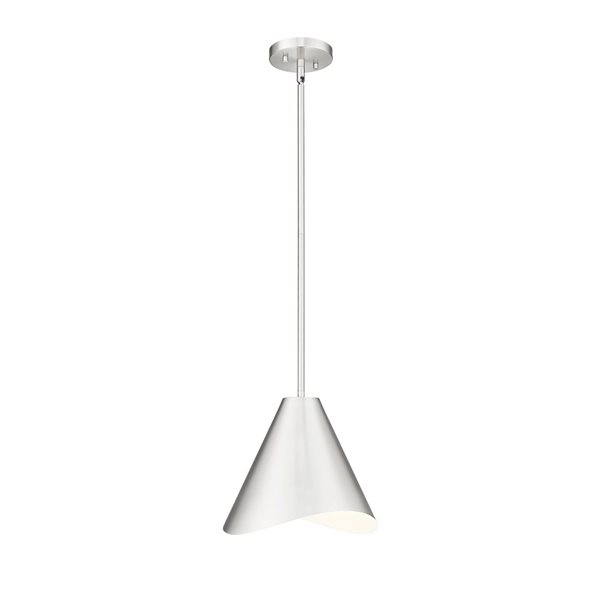 Z-Lite Aria 1-Light Steel Pendant - Brushed Nickel