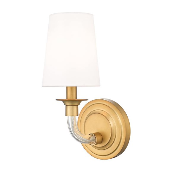 Z-Lite Katerina 1-Light Wall Sconce - Rubbed Brass