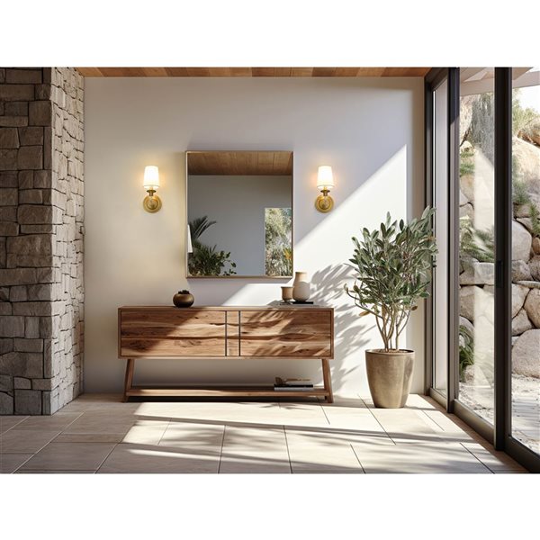 Z-Lite Katerina 1-Light Wall Sconce - Rubbed Brass
