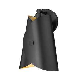 Z-Lite Salone 1-Light Wall Sconce - Matte Black