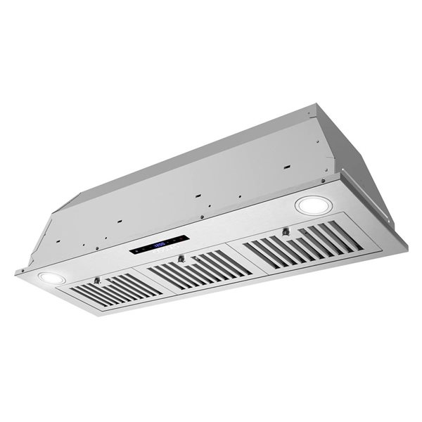 Cosmo 36-in Lumin Stainless Steel Ducted Insert Range Hood w/ Touch Controls and LED Lights