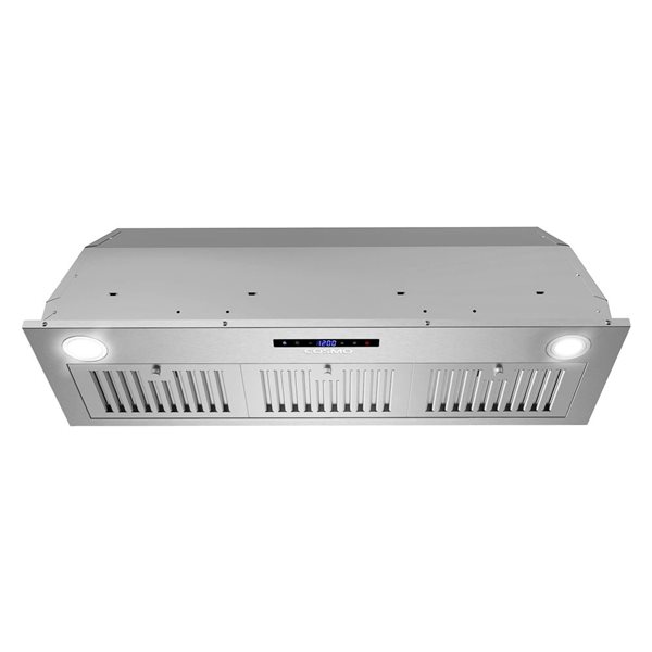 Cosmo 36-in Lumin Stainless Steel Ducted Insert Range Hood w/ Touch Controls and LED Lights