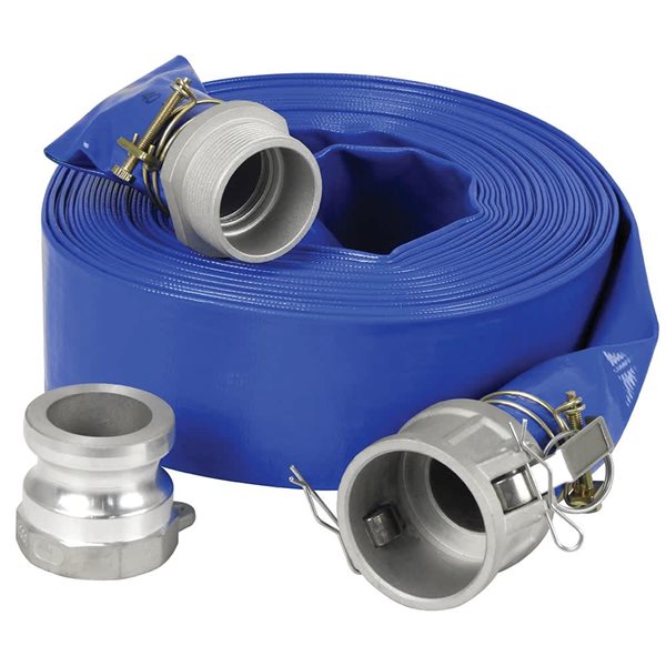Power Force 3-in x 50-ft PVC Discharge Hose Kit For Water Pump