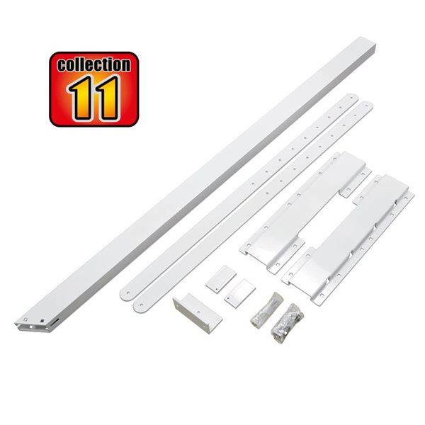 Pylex Collection 11 8-Step 10 1/4-in Aluminum Stair Stringer - White