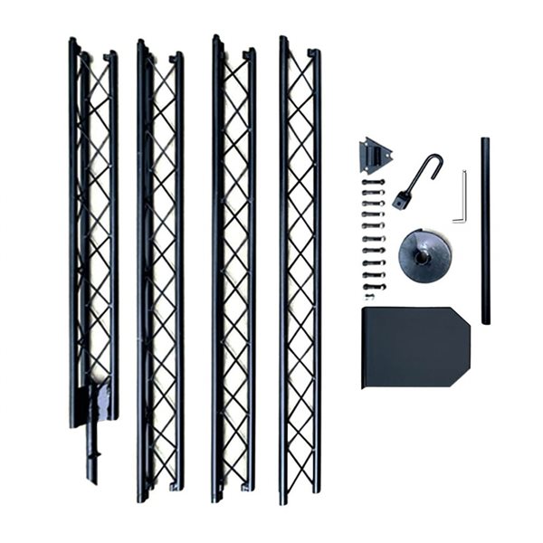 Pylex Steel 16-ft Clothesline Post - Black