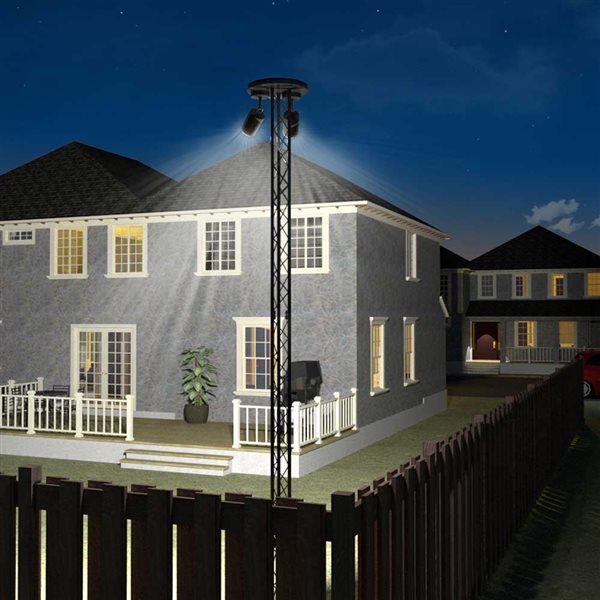 Pylex Steel 16-ft Clothesline Post - Black