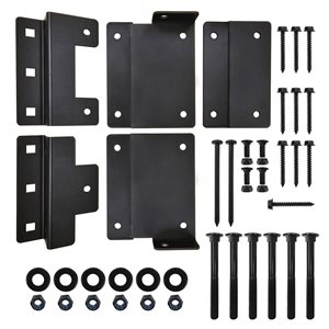 Pylex Side Mount Steel Deck Post Bracket - Black