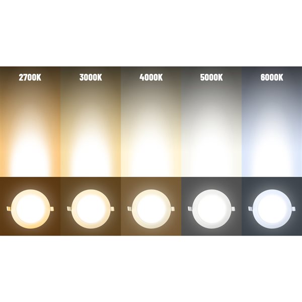 TorontoLed 4-in 5CCT Black Recessed Ceiling Slim Downlight (4 Pack)