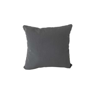 Sunbrella Polyester Solid Grey Square Summer Toss Cushion