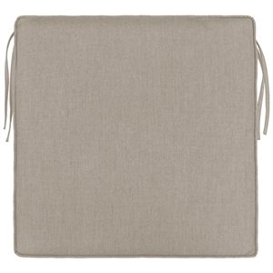 Sunbrella Polyester Solid Beige Square Summer Seat Cushion