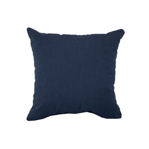 Sunbrella Polyester Solid Blue Square Summer Toss Cushion