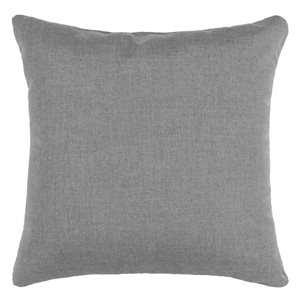 Sunbrella Polyester Solid Light Grey Square Summer Toss Cushion