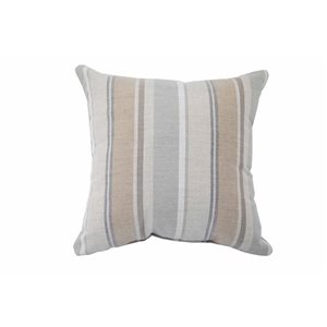 Sunbrella Polyester Soft Colours Striped Square Summer Toss Cushion