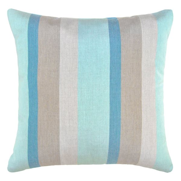 Sunbrella Polyester Blue Striped Square Summer Toss Cushion
