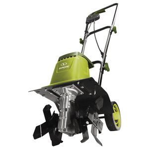 Sun Joe 12-in Electric Garden Tiller and Cultivator w/ 3-Position Height Adjustment
