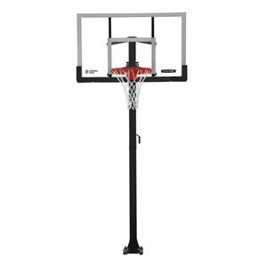 Panier de basketball boulonné LIFETIME avec panneau arrière en verre trempé de 60 po