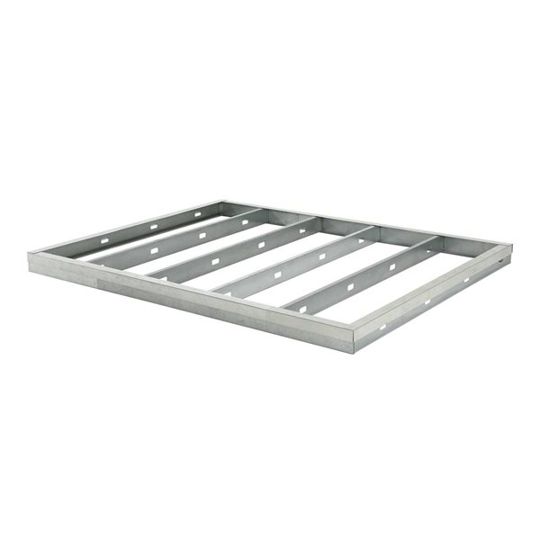 Ensemble de fondation métallique LIFETIME en acier gris pour abris de 8 x 10 pi