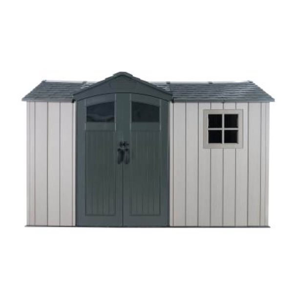 GRAPEVINE「Lifetime」 LIFETIME 7 W x 12-ft L Gambrel Side Entry Outdoor Grey Resin