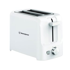 Grille-pain Westinghouse 2 tranches en blanc de 750 W avec 6 options de cuisson