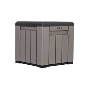 Cube de rangement extérieur pour balcon ou patio LIFETIME 16,5 p. x 16 h. x 20,5 po l. en plastique gris