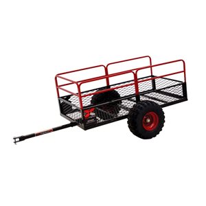Yutrax HC1500 5 W x 5.5-ft L Steel Floor 1500 lb Heavy-Duty ATV Trailer w/ Removable Side Rails