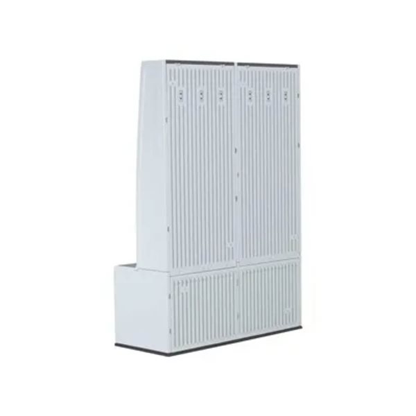 LIFETIME 45 W x 65-in H Grey Plastic Freestanding Home and Garage Storage Locker w/ 6 Hooks