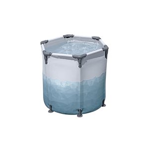 Baignoire de récupération froide/glaciale octogonale SaluSpa Glacial Dip Bestway pour 1 personne avec couvercle