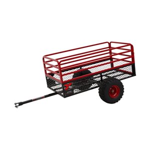 Yutrax HC1750 5 W x 6-ft L Steel Floor 1750 lb Heavy-Duty Trailer w/ Large Flotation Tires