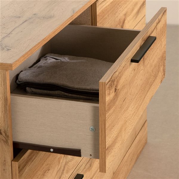South Shore Furniture Step One Essential Natural Oak 6-Drawer Double Dresser