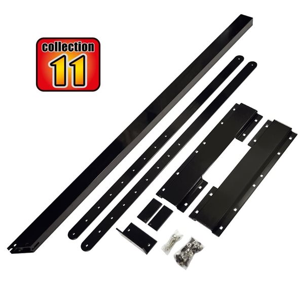 Pylex COLLECTION 11 Black 133 L x 1.5-in W 13-Steps 10 1/4-in Aluminum Stair Stringer