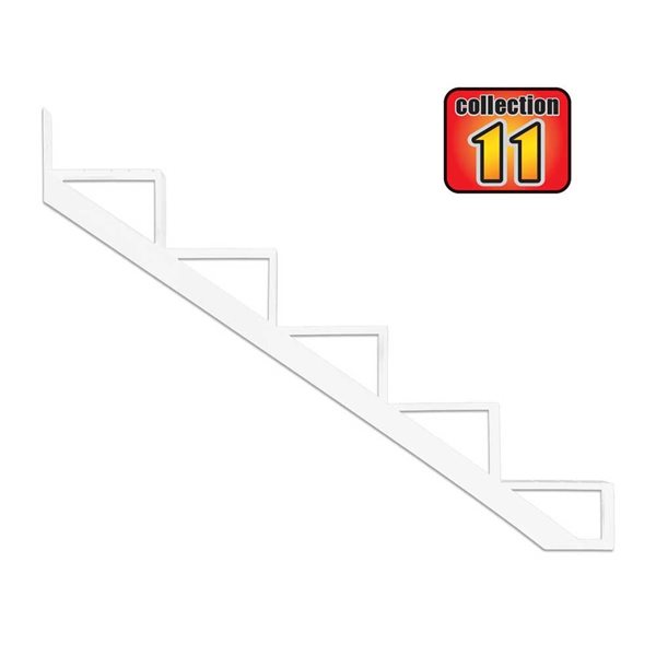 Pylex COLLECTION 11 White 102.5 L x 1.5-in W 10-Steps 10 1/4-in Aluminum Stair Stringer