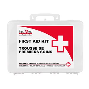 First Aid Central 6-Piece CSA Z1220-24 All-purpose Type 2 Medium Plastic Case First Aid Kit