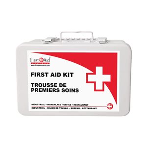 First Aid Central 12-Piece CSA Z1220-24 All-purpose Type 2 Small Metal Case First Aid Kit