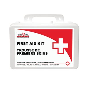 Trousse de premiers soins tout usage First Aid Central CSA Z1220-24 Type 2 et petit boîtier en plastique