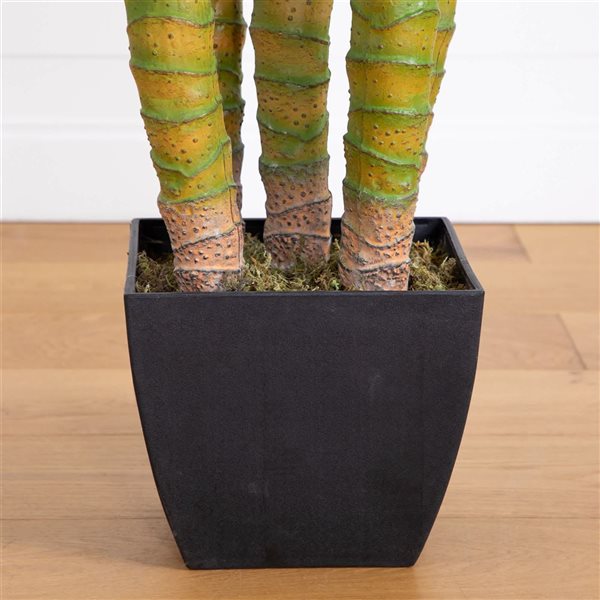 Nearly Natural Artificial Giant Areca Palm Tree with Five Stalks - 9.5-ft