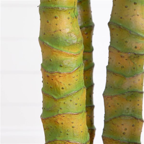 Nearly Natural Artificial Giant Areca Palm Tree with Five Stalks - 9.5-ft