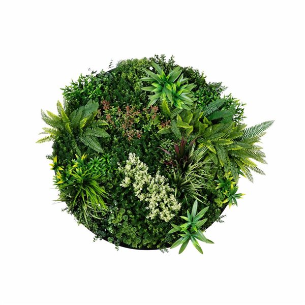 Nearly Natural Artificial Amazon Rainforest Plant Wall Art with Black Frame for Indoor and Outdoor - 38-in