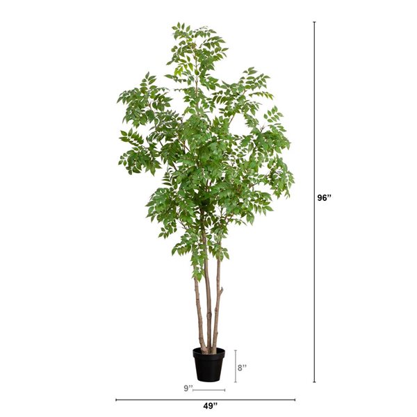 Nearly Natural Artificial Sumac Tree for Indoor - 8-ft