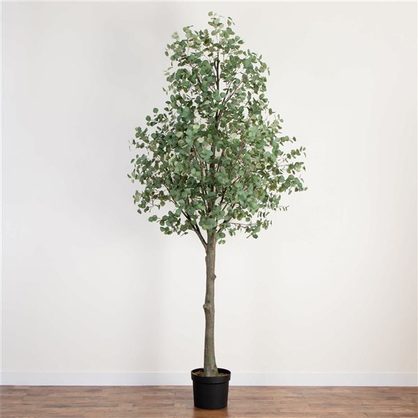 Nearly Natural Artificial Eucalyptus Tree for Indoor - 12-ft