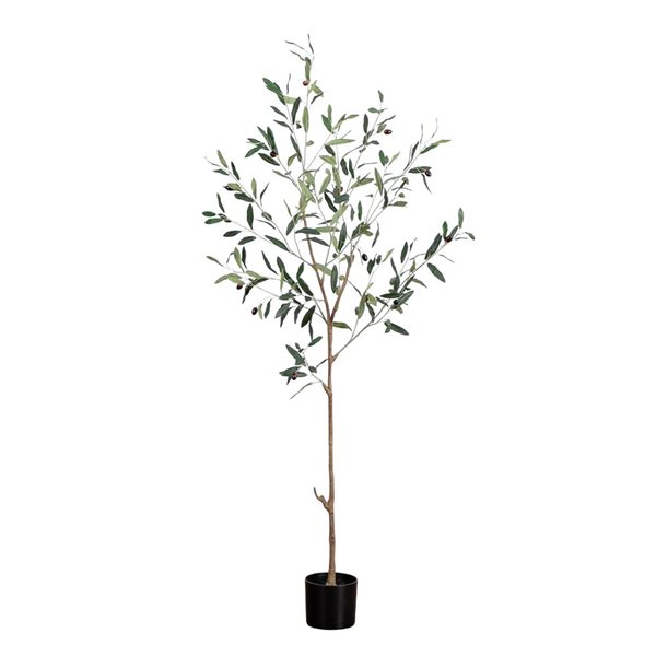 Nearly Natural Artificial Slim Minimalist Olive Tree for Indoor - 5-ft