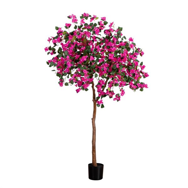 Nearly Natural Artificial Bougainvillea Tree - 7-ft