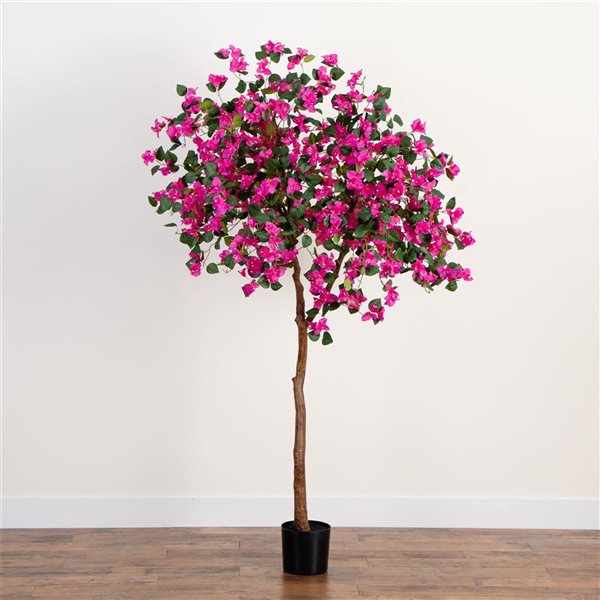 Nearly Natural Artificial Bougainvillea Tree - 7-ft