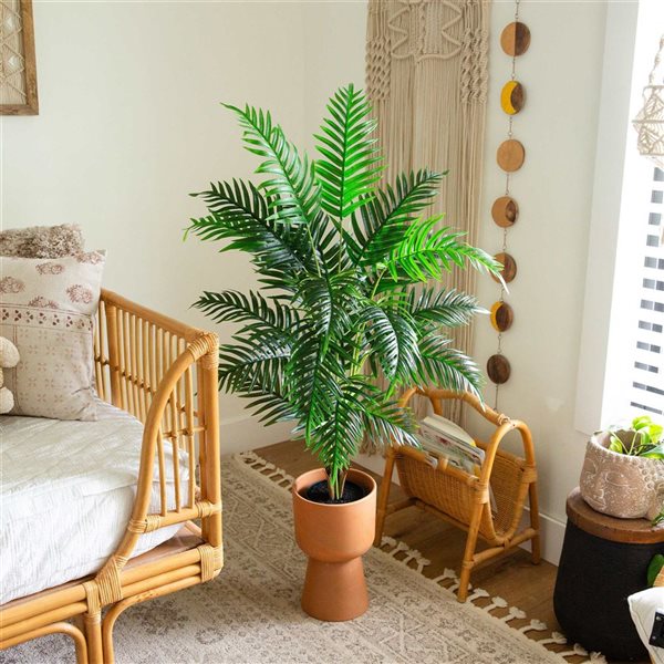Nearly Natural Artificial Areca Palm Tree - 4-ft