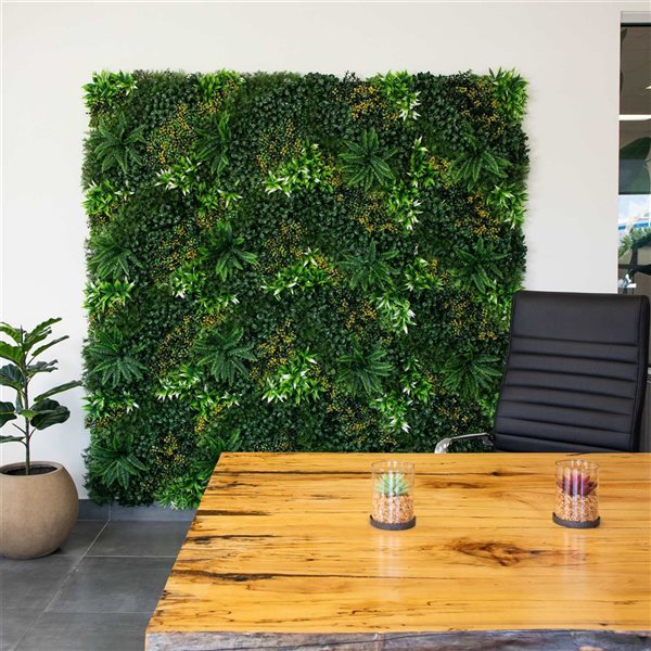 Nearly Natural Artificial Hawaiian Islands Plant Wall Art for Indoor and Outdoor - 40 x 40-in