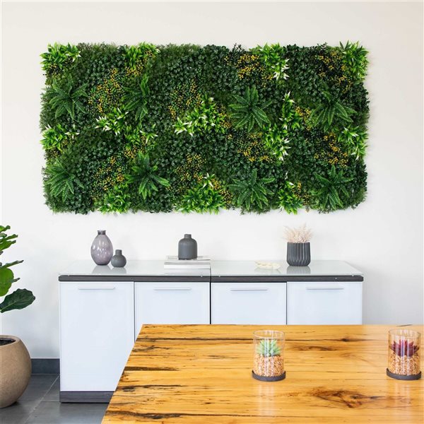 Nearly Natural Artificial Hawaiian Islands Plant Wall Art for Indoor and Outdoor - 40 x 40-in