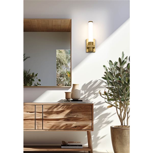 Z-Lite Idris Brushed Gold 1-Light Wall Sconce