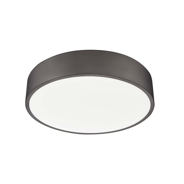 Z-Lite Coronado Brushed Bronze Round 1-Light Flush-Mount Ceiling Light